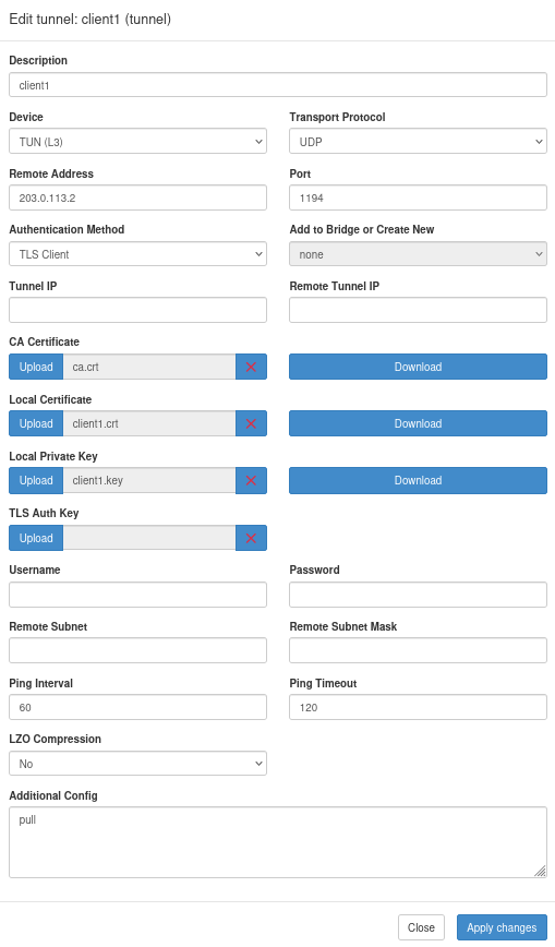 ovpn client1