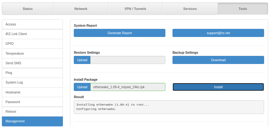 WOL install